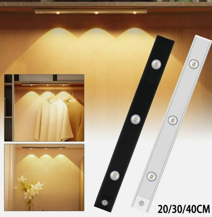 LED PIR Motion Sensor Cabinet Light – USB Rechargeable & Easy to Install