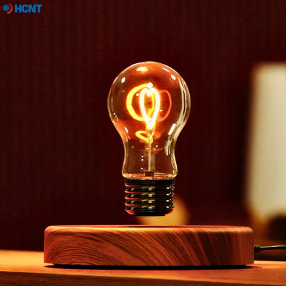 Levitating Bulb Lamp Magnetic Floating Light Desk Lamp Table Lamp Night Light Automatic Rotating Light for Unique Gifts