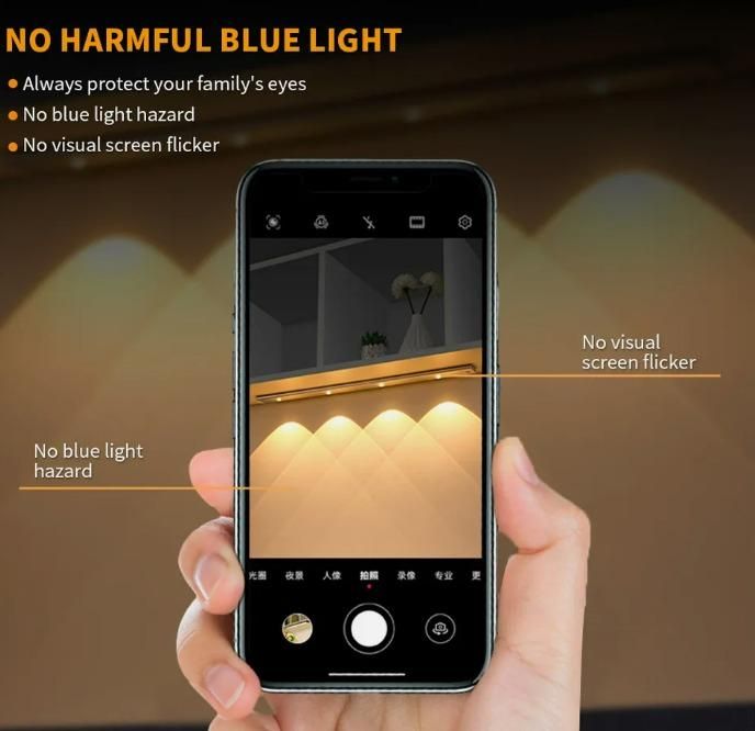 LED PIR Motion Sensor Cabinet Light – USB Rechargeable & Easy to Install